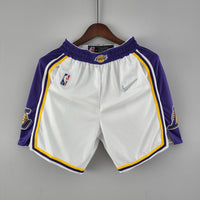 Short 75th anniversary Los Angeles Lakers white NBA